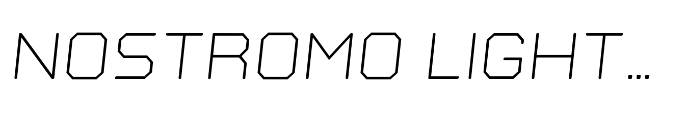 Nostromo Light Italic